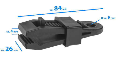 Planenhalter "Tarp Clip" - Farbe: Schwarz