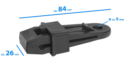 Planenhalter "Tarp Clip" - Farbe: Schwarz
