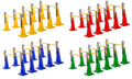 Leiterhürden (5er Set), 4 Farben - Höhe: 52 cm