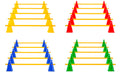 Kegelhürden (5er Set), 4 Farben - Höhe: 23 cm