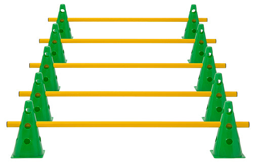Kegelhürden (5er Set), 4 Farben - Höhe: 23 cm