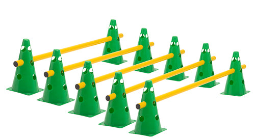 Kegelhürden (5er Set), 4 Farben - Höhe: 23 cm