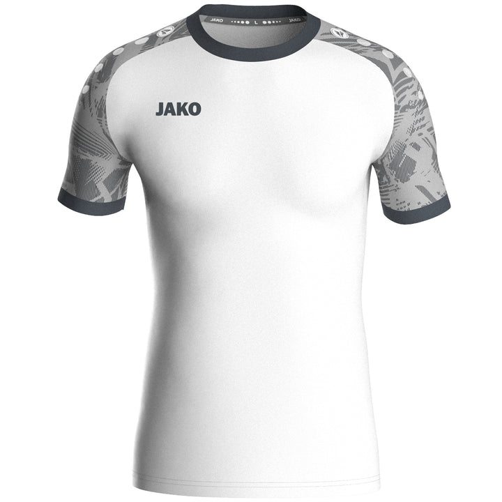 JAKO Trikot Iconic kurzarm - weiß/soft grey/anthra light (016)