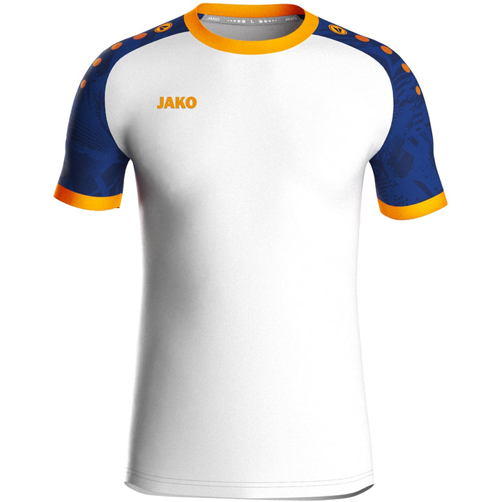 JAKO Trikot Iconic kurzarm - weiß/sportroyal/neonorange (017)