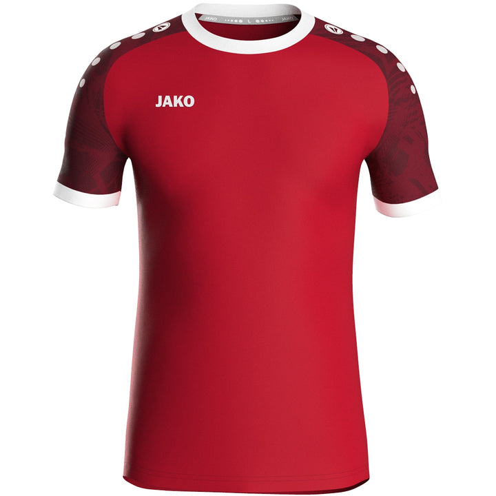 JAKO Trikot Iconic kurzarm - sportrot/weinrot (113)