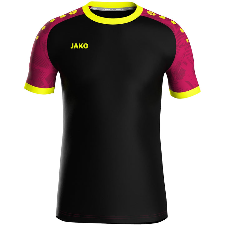 JAKO Trikot Iconic kurzarm - schwarz/pink/neongelb (805)