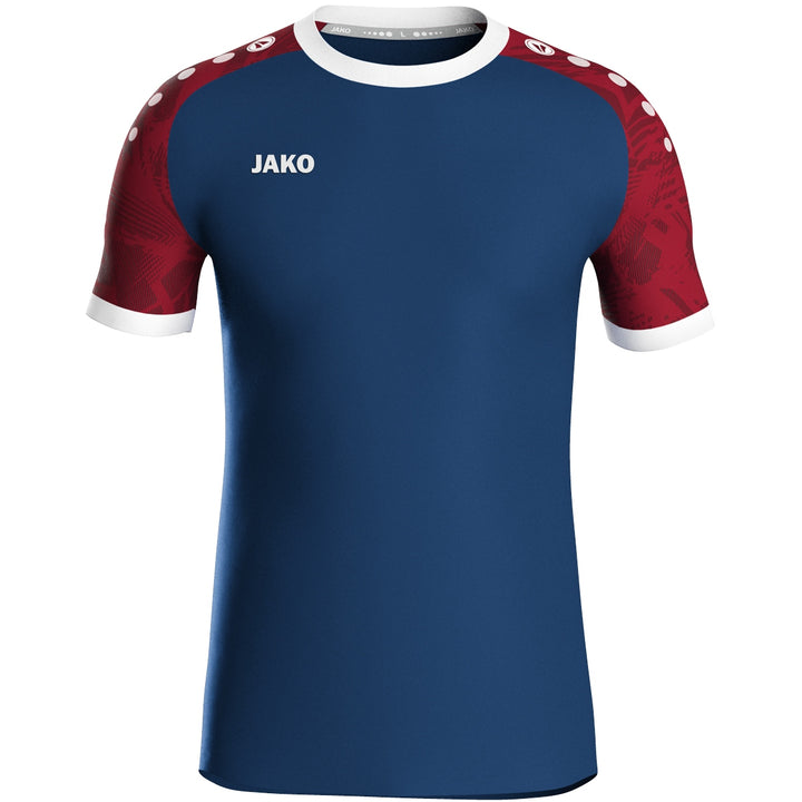 JAKO Trikot Iconic kurzarm - navy/chili rot (938)