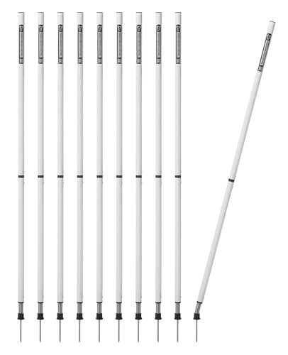Slalomstange FLEX 160 cm (Ø 32 mm, 5 Farben) 2-teilig - 10er Set