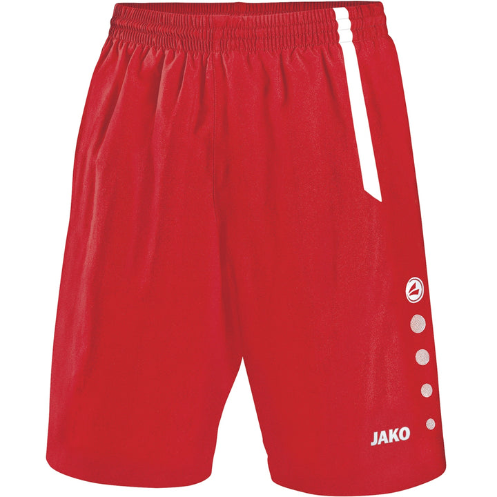 JAKO Sporthose Turin ohne Innenslip - sportrot/weiß (01)