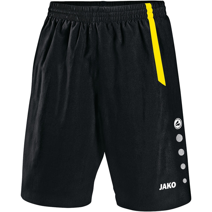JAKO Sporthose Turin ohne Innenslip - schwarz/citro (03)