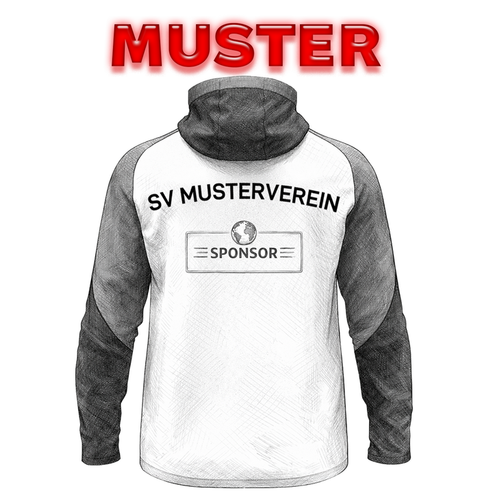 JAKO Coachjacke Team mit Kapuze - rot (100)