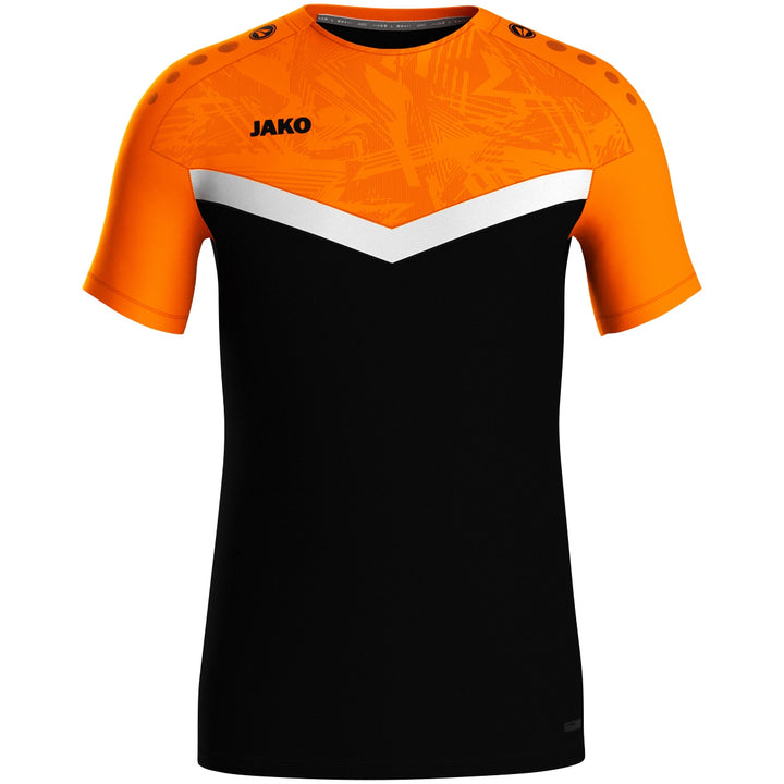 JAKO T-Shirt Iconic - schwarz/neonorange (807)