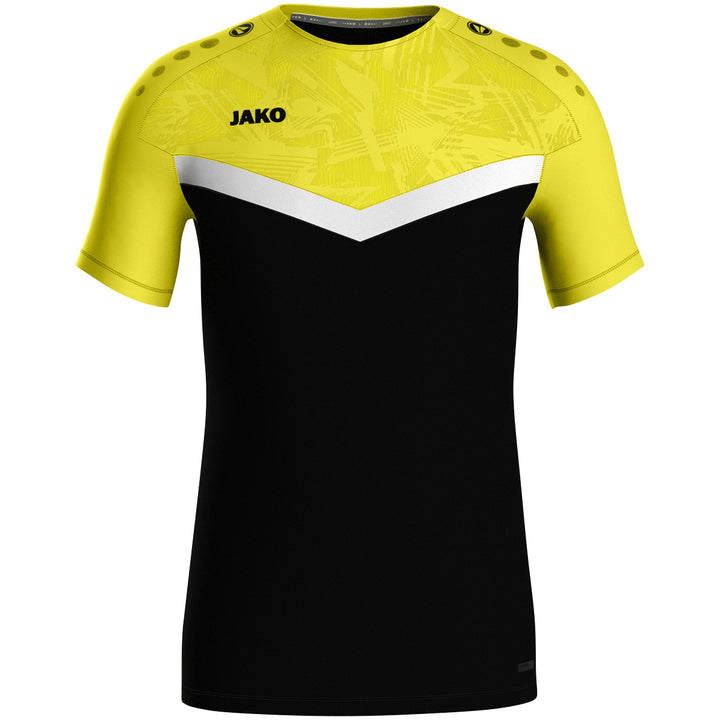 JAKO T-Shirt Iconic - schwarz/soft yellow (808)