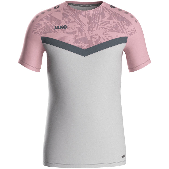 JAKO T-Shirt Iconic - soft grey/dusky pink/anthra li (851)