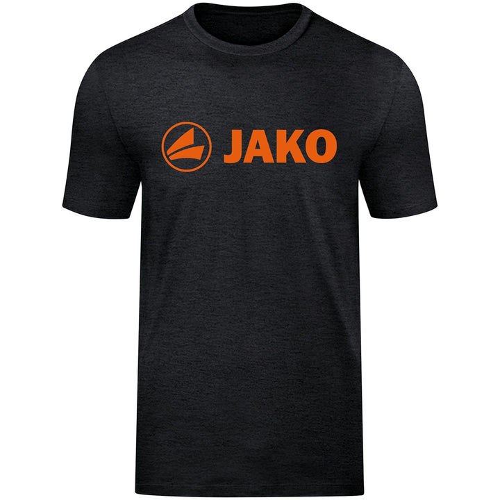 JAKO T-Shirt Promo - schwarz meliert/neonorange (506)