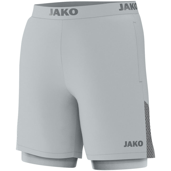 JAKO 2-in-1 Short Power - hellgrau (522)