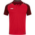 JAKO Polo Performance - rot/schwarz (101)