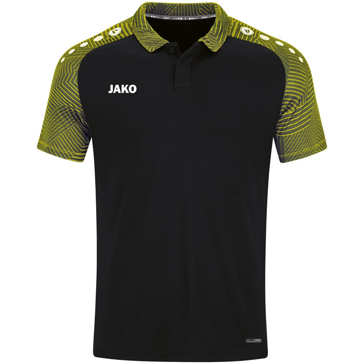 JAKO Polo Performance - schwarz/soft yellow (808)
