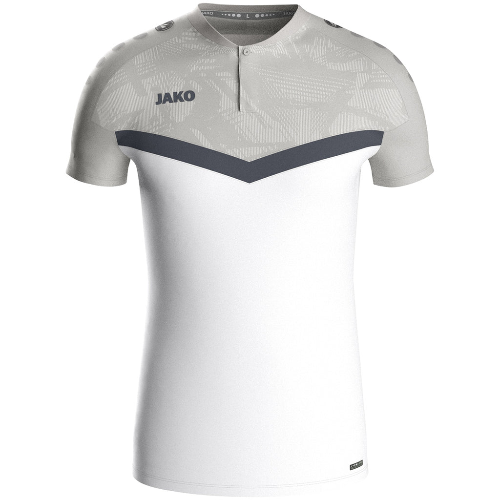 JAKO Polo Iconic - weiß/soft grey/anthra light (016)