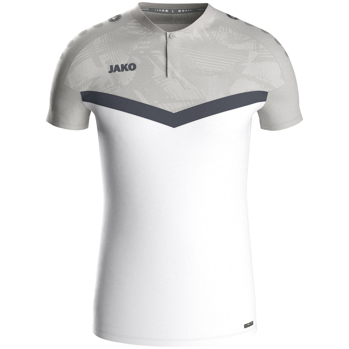 JAKO Polo Iconic - weiß/soft grey/anthra light (016)
