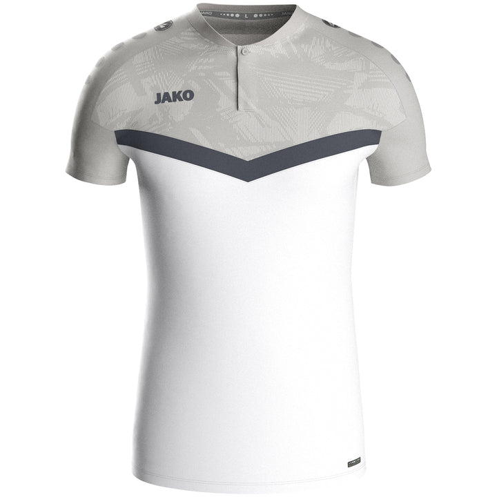 JAKO Polo Iconic - weiß/soft grey/anthra light (016)