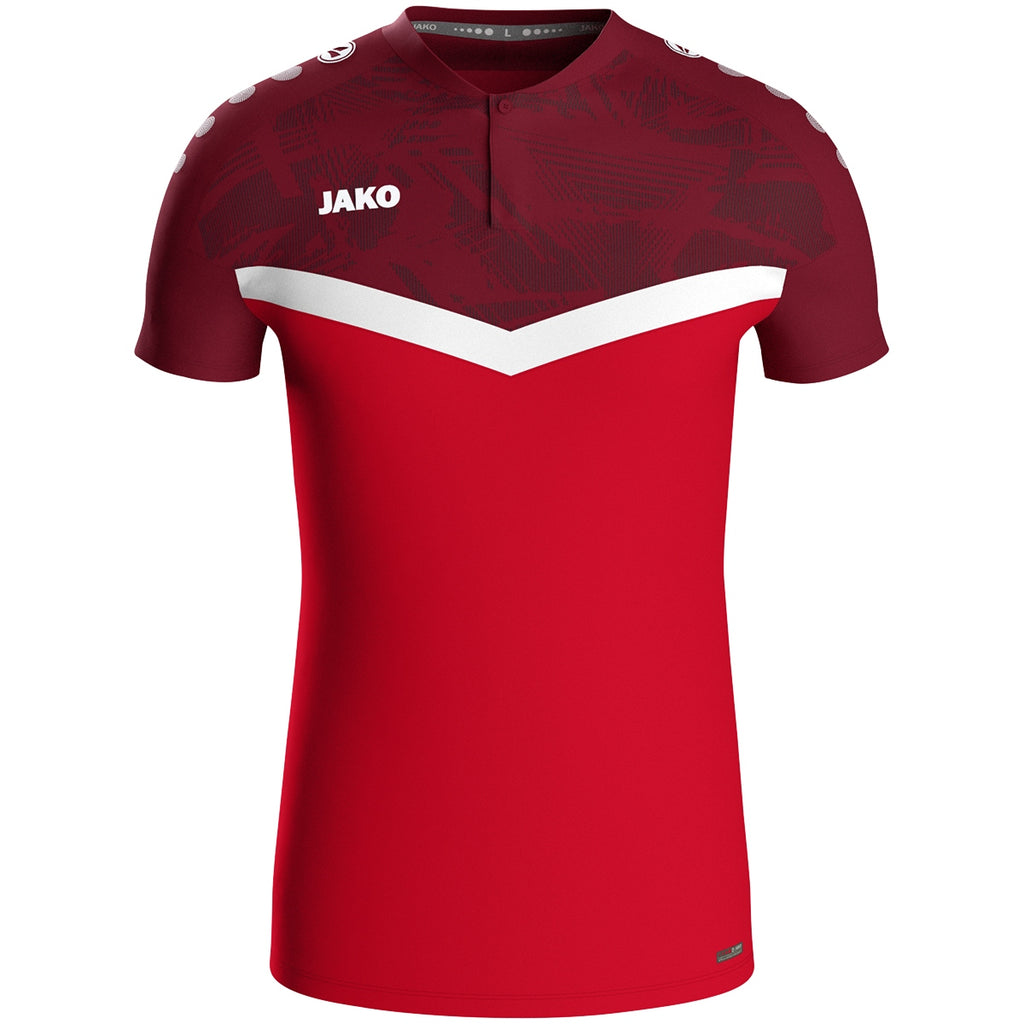 JAKO Polo Iconic - rot/weinrot (103)