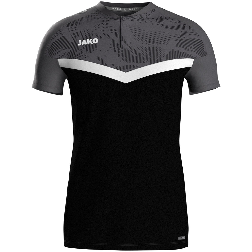 JAKO Polo Iconic - schwarz/anthrazit (801)