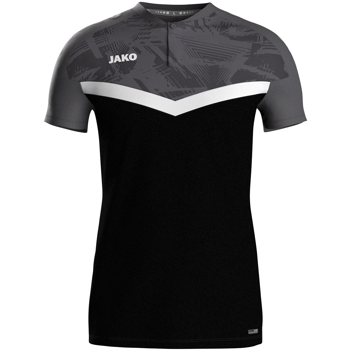 JAKO Polo Iconic - schwarz/anthrazit (801)