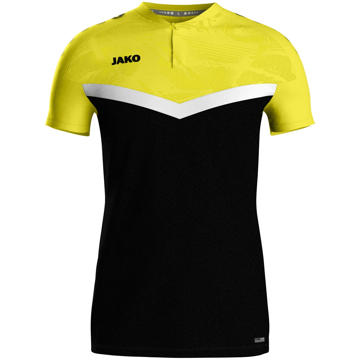 JAKO Polo Iconic - schwarz/soft yellow (808)