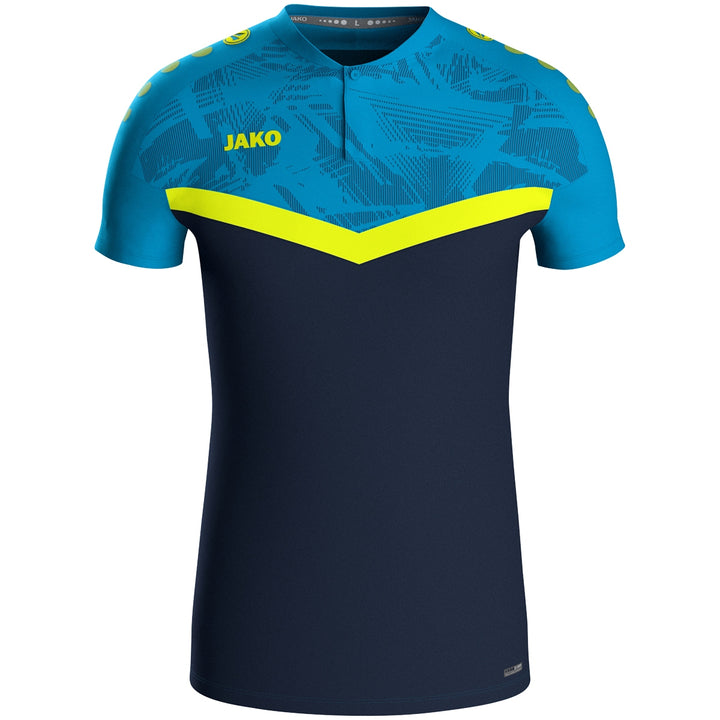 JAKO Polo Iconic - marine/JAKO blau/neongelb (914)