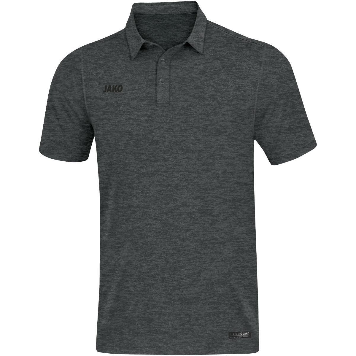 JAKO Polo Premium Basics - anthrazit meliert (21)