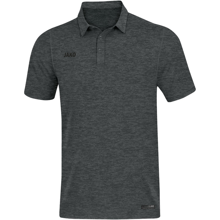 JAKO Polo Premium Basics - anthrazit meliert (21)