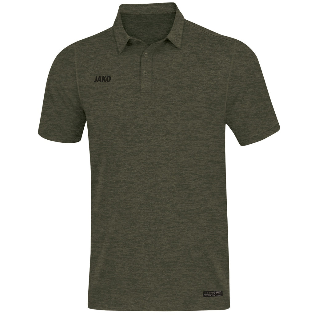 JAKO Polo Premium Basics - khaki meliert (28)