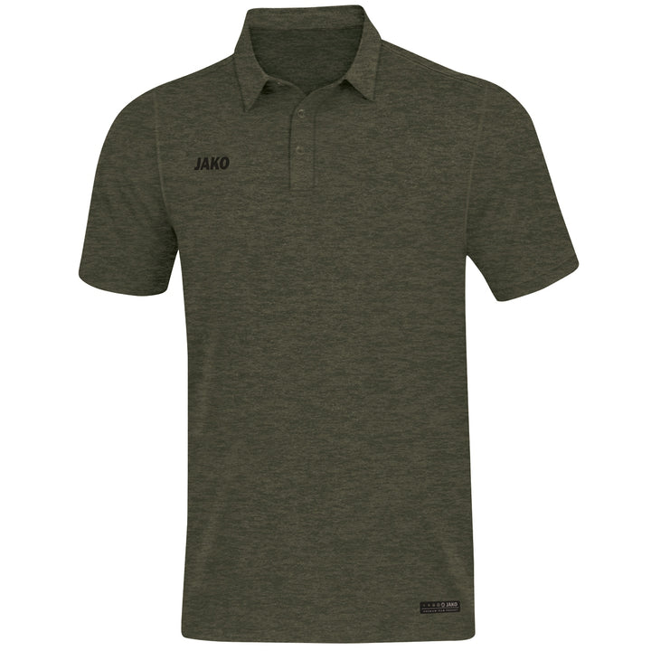 JAKO Polo Premium Basics - khaki meliert (28)