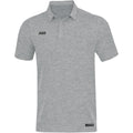 JAKO Polo Premium Basics - hellgrau meliert (40)