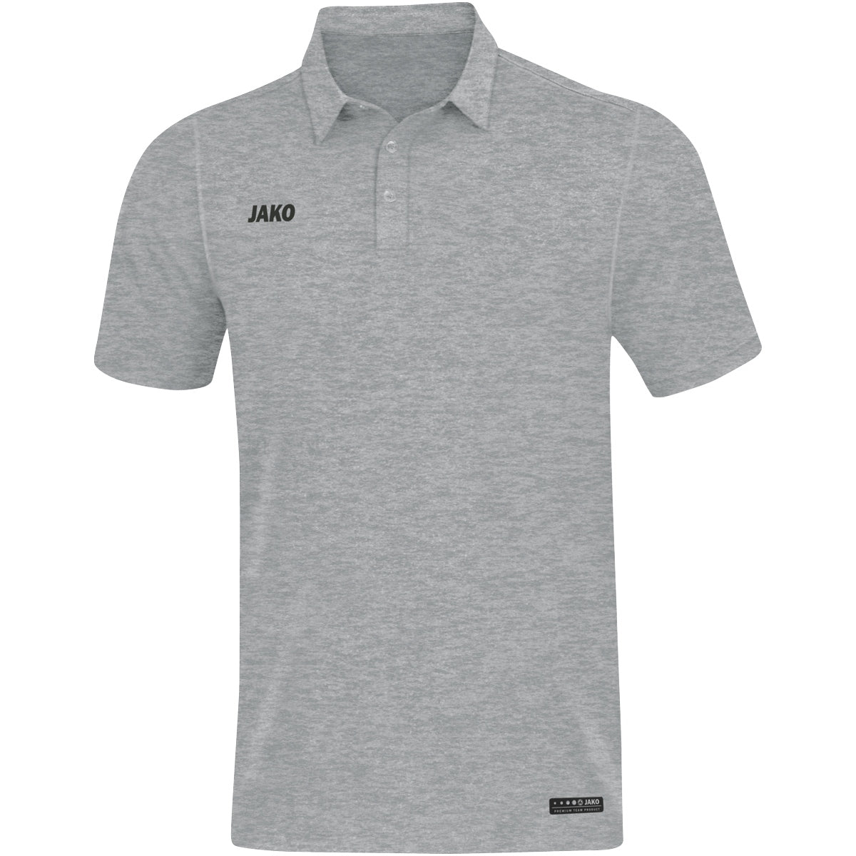 JAKO Polo Premium Basics - hellgrau meliert (40)