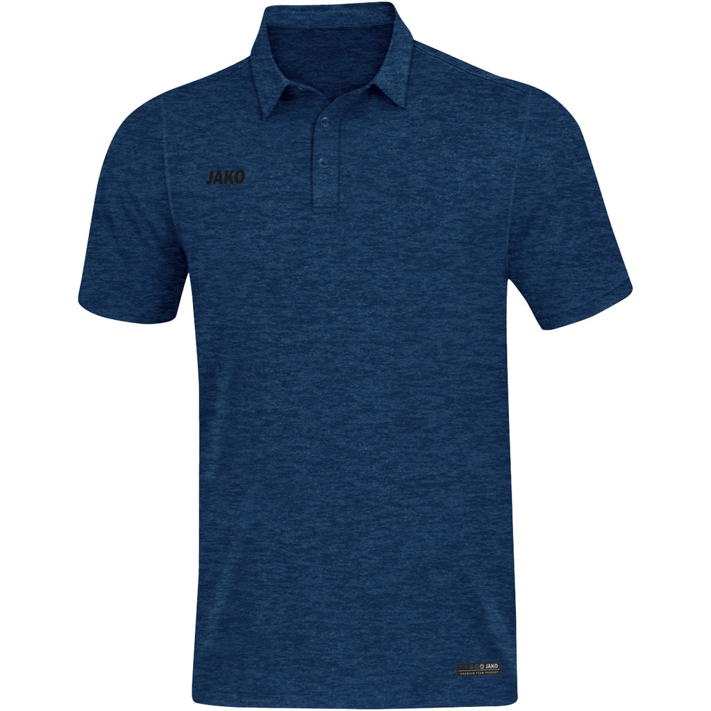 JAKO Polo Premium Basics - marine meliert (49)