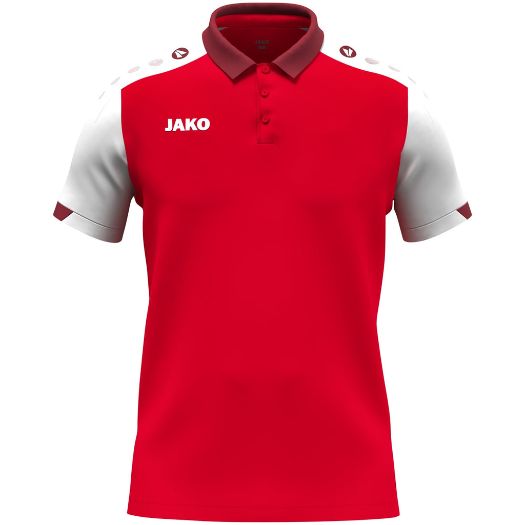 JAKO Polo Dynamic - rot/weiß/dunkelrot (114)