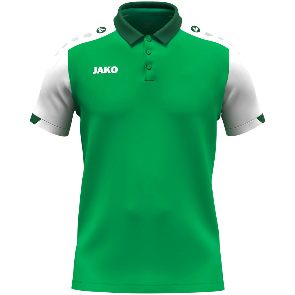 JAKO Polo Dynamic - grün/weiß/dunkelgrün (204)