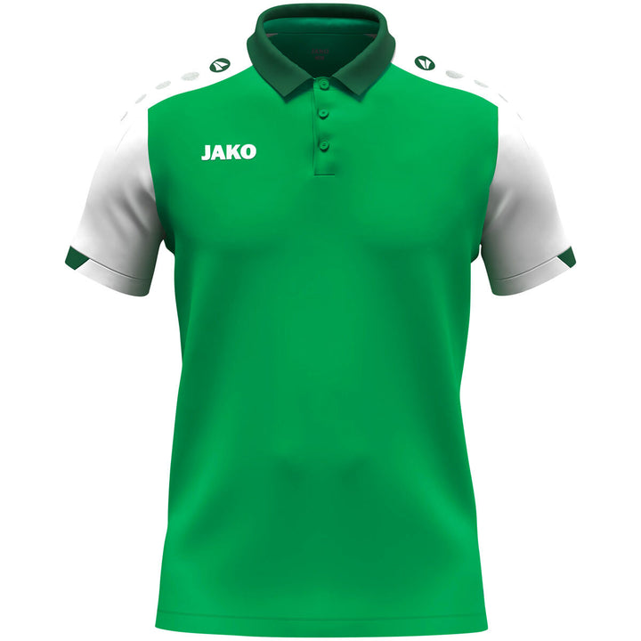 JAKO Polo Dynamic - grün/weiß/dunkelgrün (204)