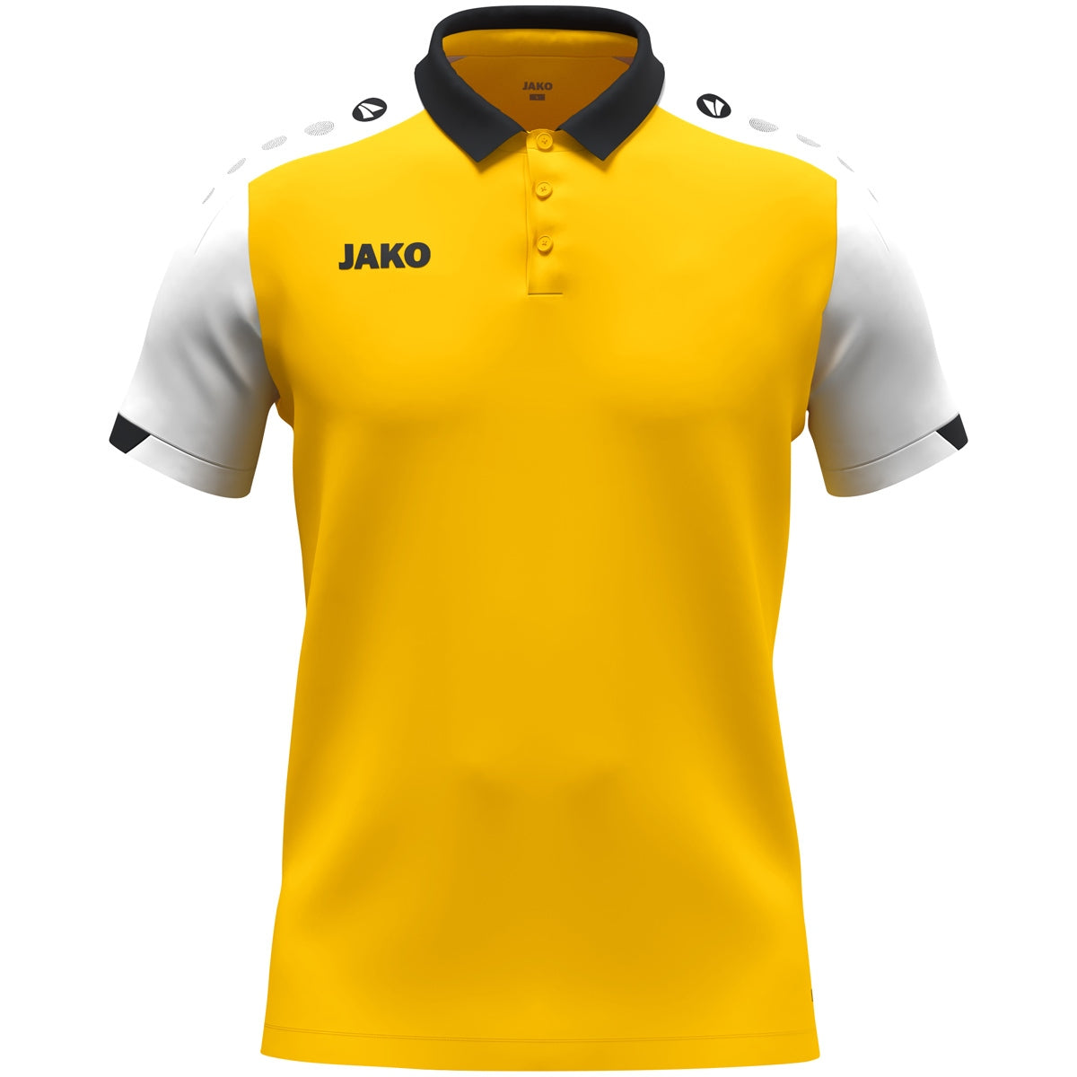 JAKO Polo Dynamic - gelb/weiß/schwarz (305)