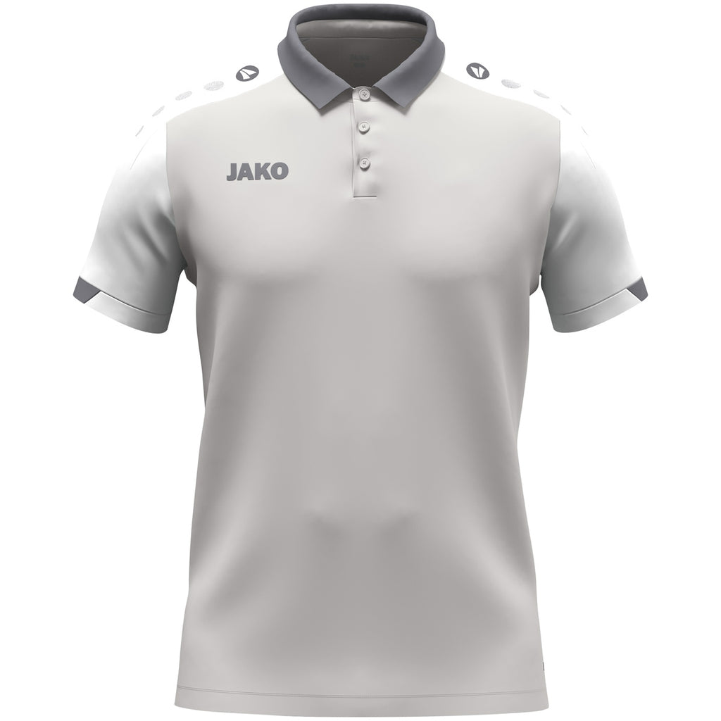 JAKO Polo Dynamic - hellgrau/weiß/grau (837)