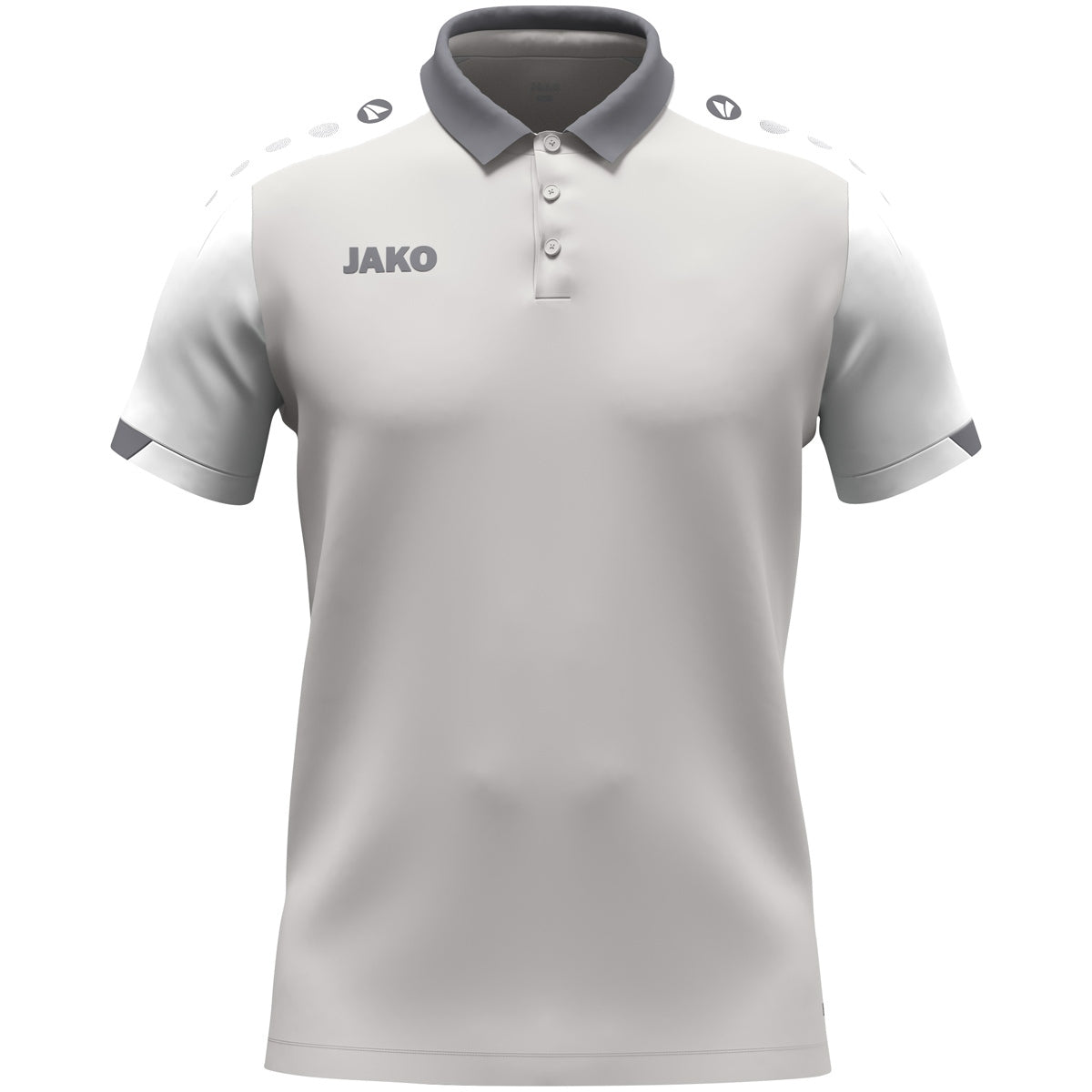 JAKO Polo Dynamic - hellgrau/weiß/grau (837)