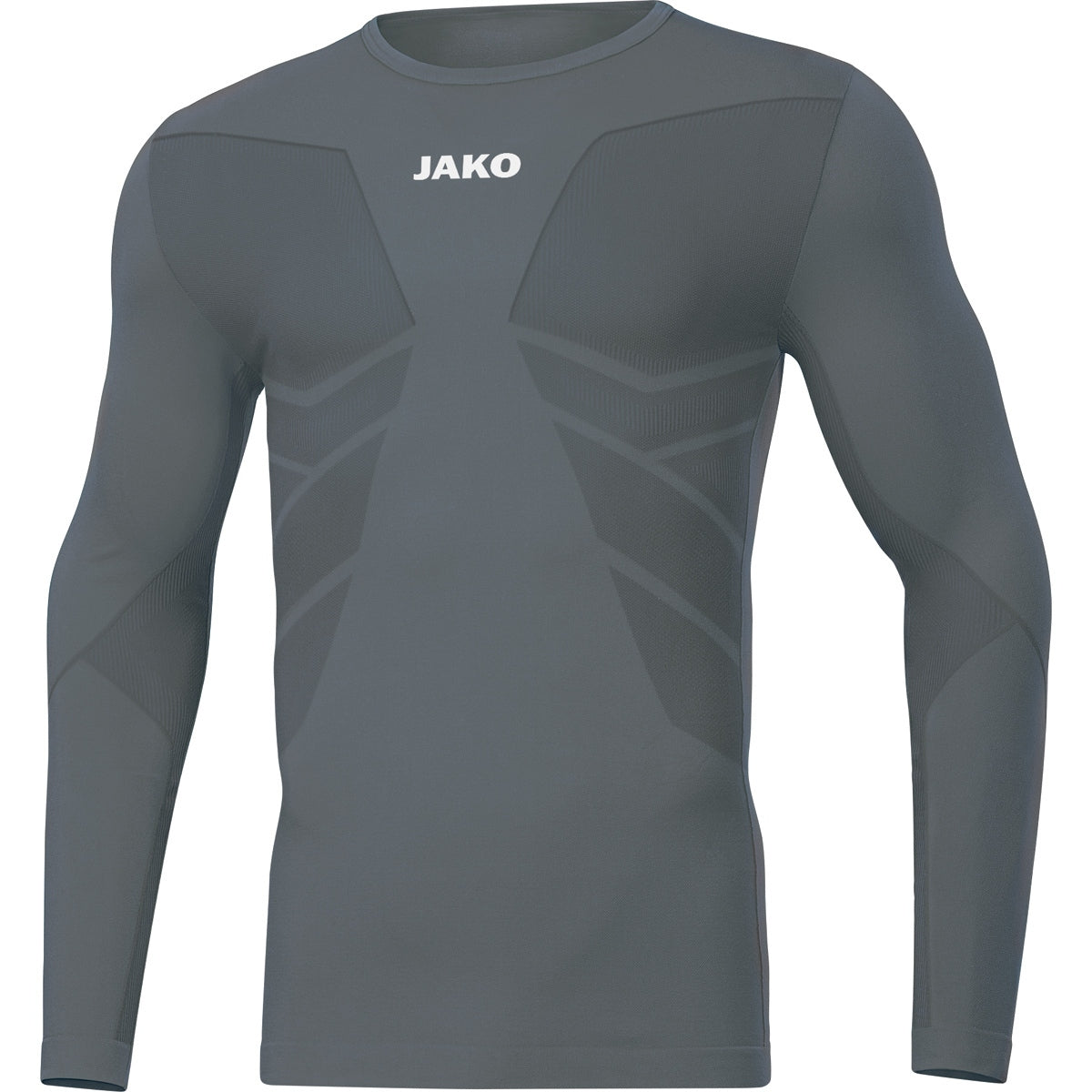 JAKO Longsleeve Comfort 2.0 - steingrau (40)