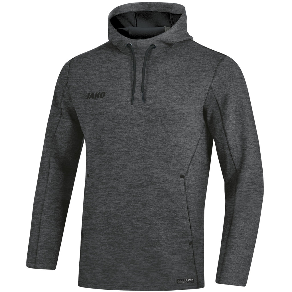 JAKO Kapuzensweat Premium Basics - anthrazit meliert (21)