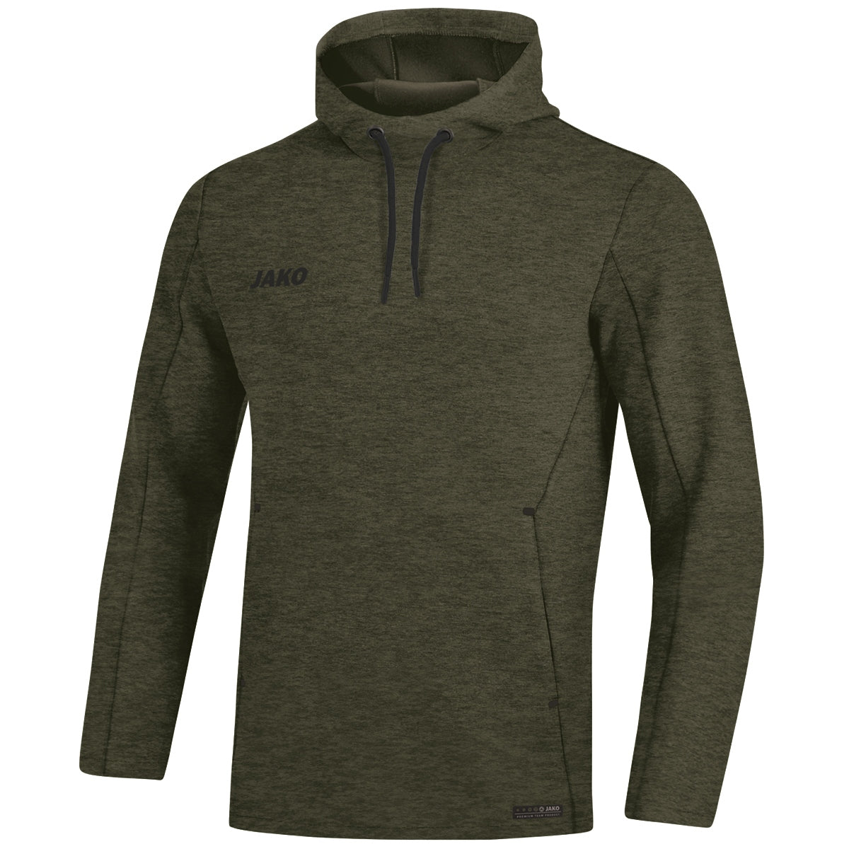 JAKO Kapuzensweat Premium Basics - khaki meliert (28)