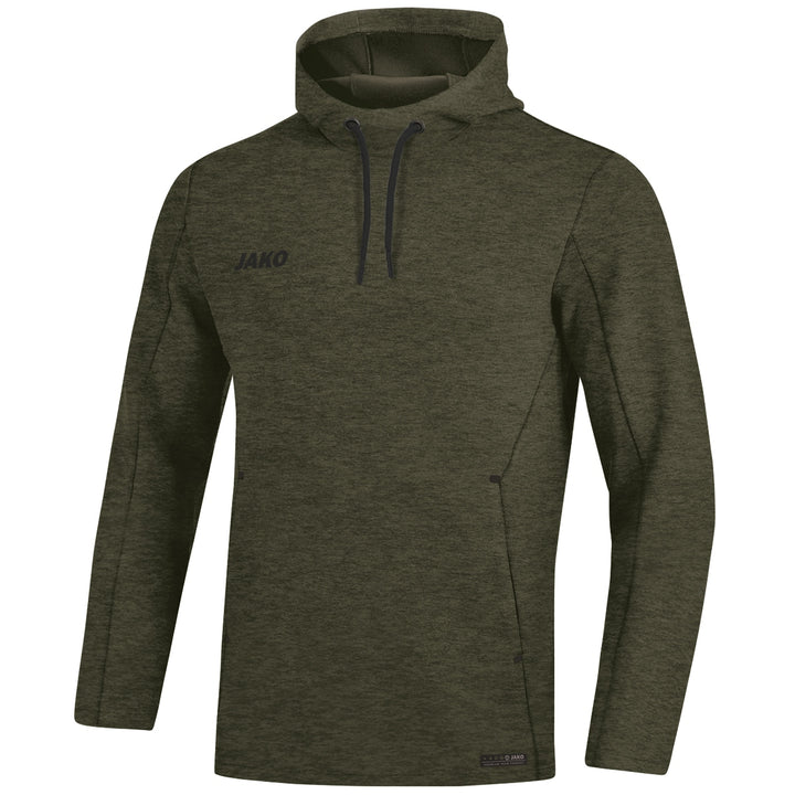 JAKO Kapuzensweat Premium Basics - khaki meliert (28)