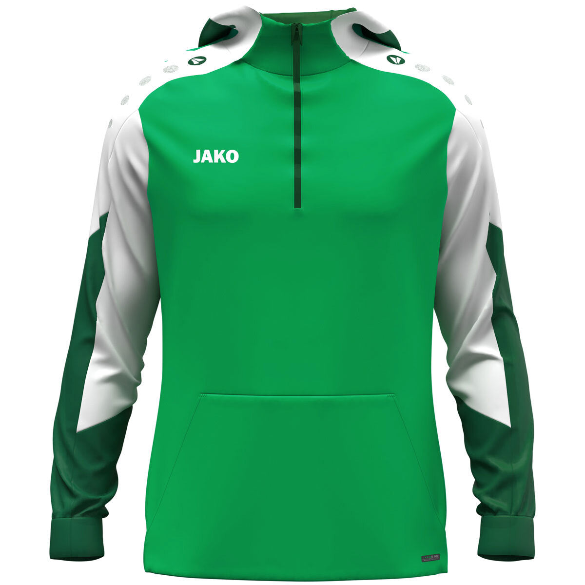 JAKO Zip Hoodie Dynamic - grün/weiß/dunkelgrün (204)