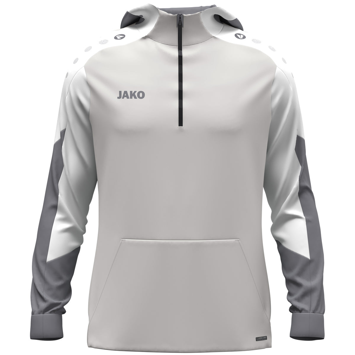 JAKO Zip Hoodie Dynamic - hellgrau/weiß/grau (837)