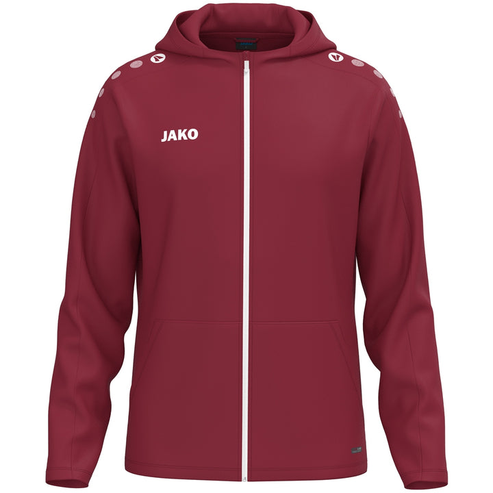 JAKO Kapuzenjacke One - bordeaux (155)